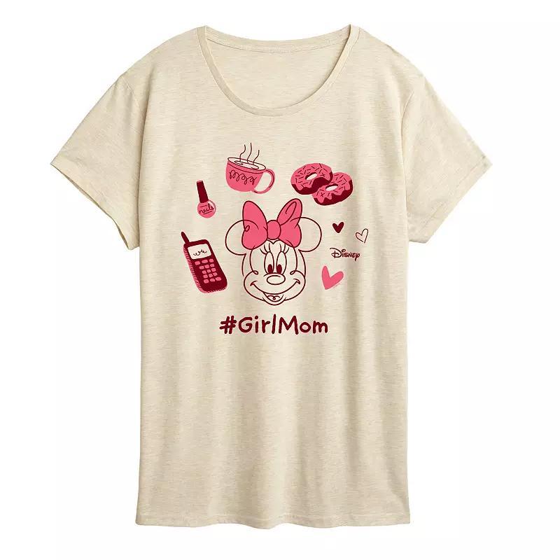 Disney's Minnie Mouse Women's Girl Mom Graphic Tee,  Product Image
