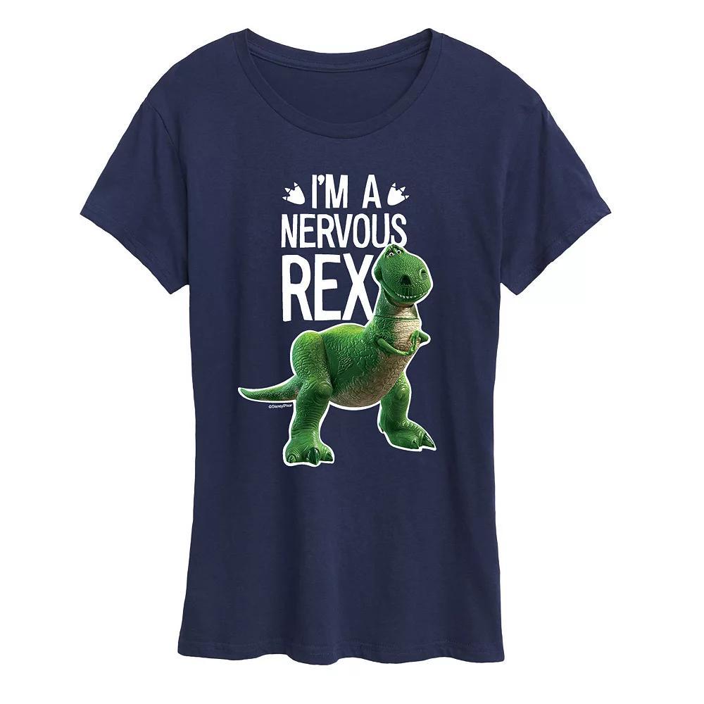 Disney / Pixar's Toy Story Women's Nervous Rex Graphic Tee, Girl's, Size: Medium, Black Product Image