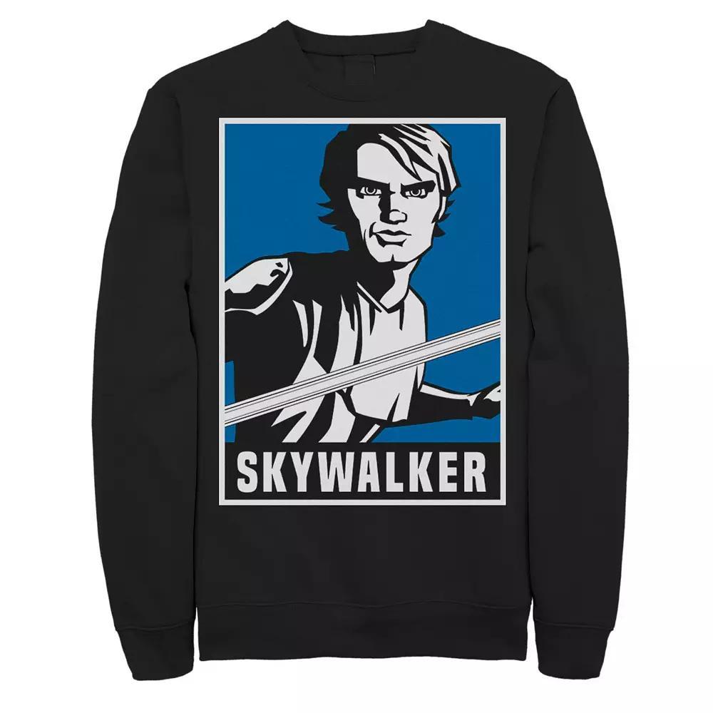 Men's Star Wars: Clone Wars Luke Skywalker Poster Sweatshirt,  Product Image