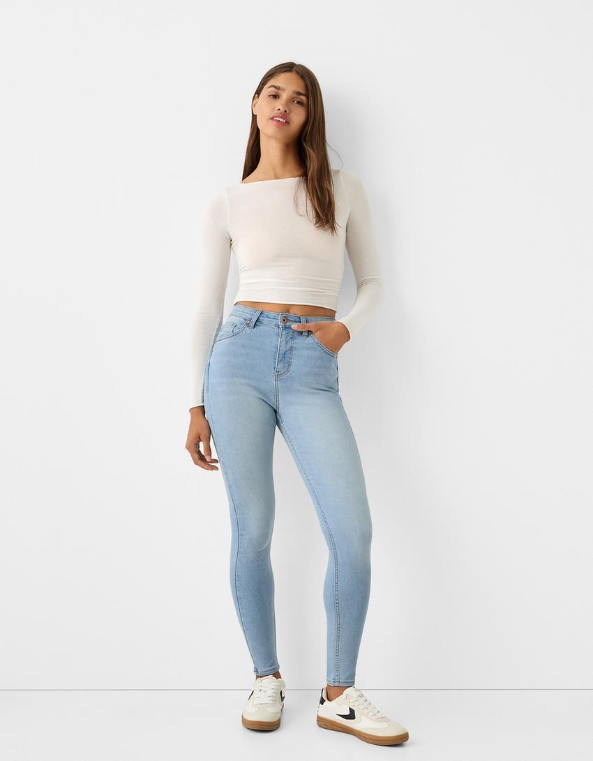 Super high-rise skinny jeans Product Image