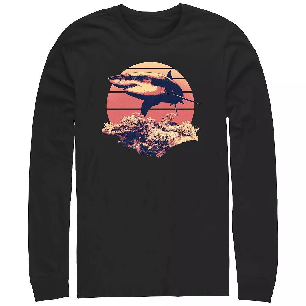 Men's Shark Reef Long Sleeve Graphic Tee,  Product Image