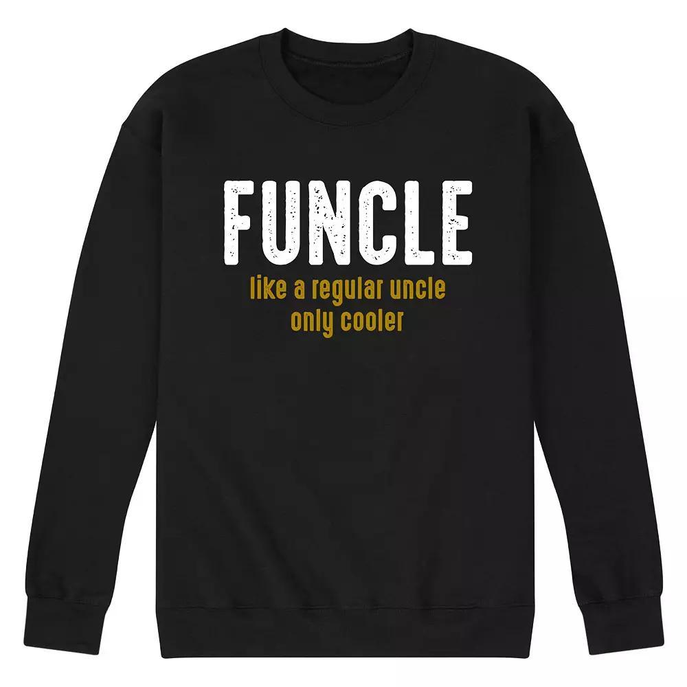 Men's Funcle Definition Graphic Fleece Sweatshirt, Size: XL, Black Product Image