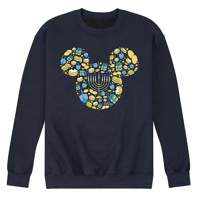 Disney's Mickey Mouse Men's Hanukkah Fleece Sweatshirt, Size: XL, Blue Product Image