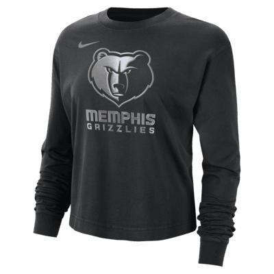 Memphis Grizzlies Courtside Women's Nike NBA Shine Boxy Long-Sleeve T-Shirt Product Image
