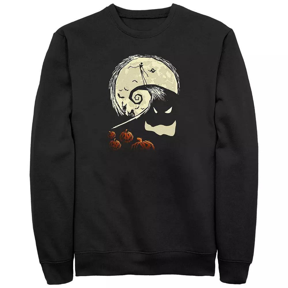 Disney's The Nightmare Before Christmas Jack On Oogie Boogie Hill Men's Graphic Fleece, Size: Medium, Black Product Image
