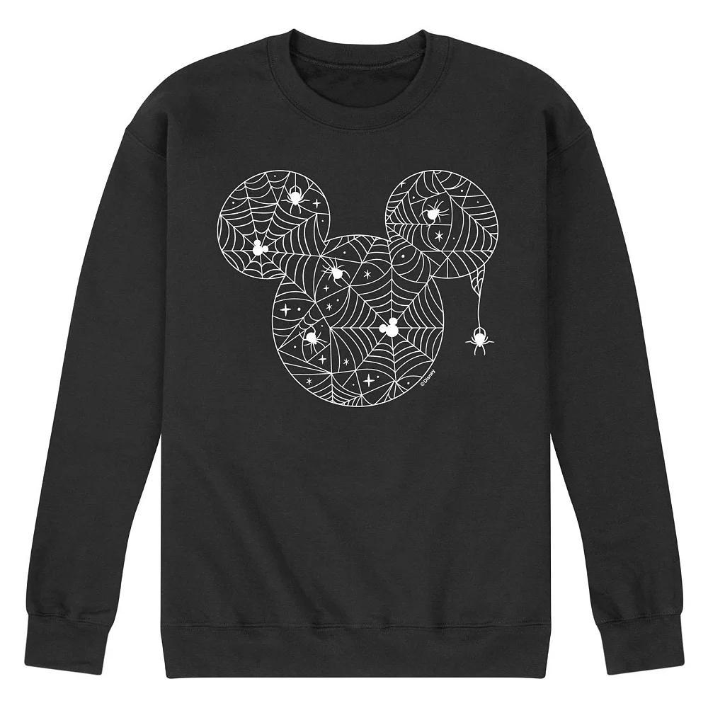 Disney's Mickey Mouse Men's Spider Web Fleece Sweatshirt, Size: Medium, Black Product Image