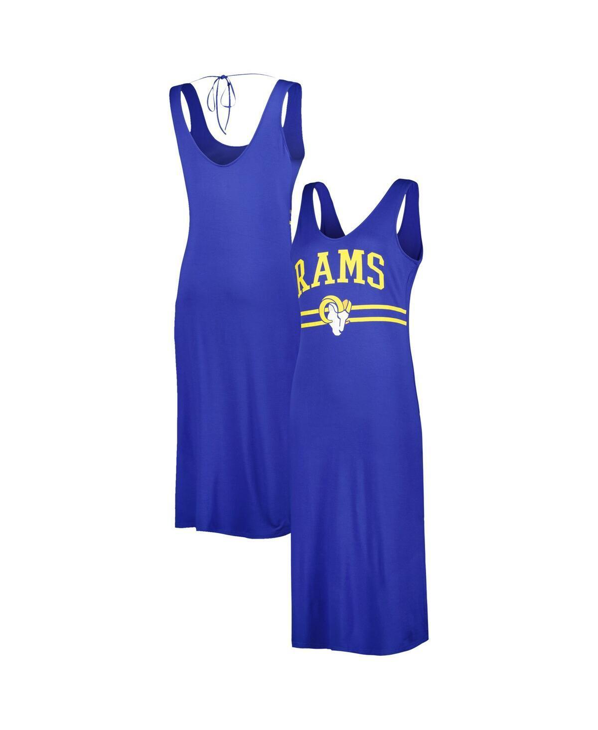 Womens G-III 4Her by Carl Banks Royal Los Angeles Rams Training V-Neck Maxi Dress Product Image