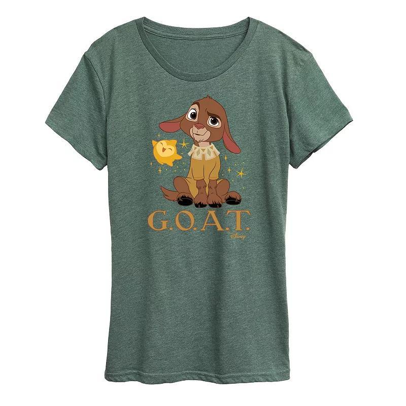 Disney's Wish Valentino and Star Women's Goat Graphic Tee, Girl's, Size: XL, Grey Green Product Image