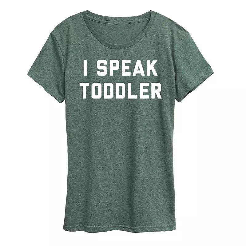 Women's I Speak Toddler Graphic Tee, Toddler Girl's,  Product Image