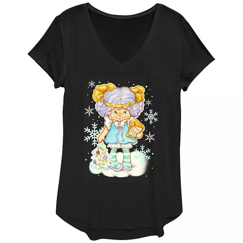 Womens Strawberry Shortcake Angel Cake Winter Wonderland Graphic Tee Product Image