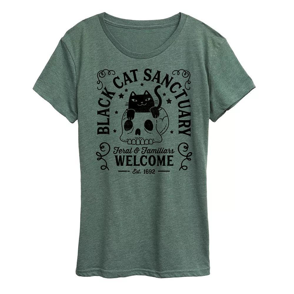 Women's Simple Line Drawing Of Dog Graphic Tee,  Product Image
