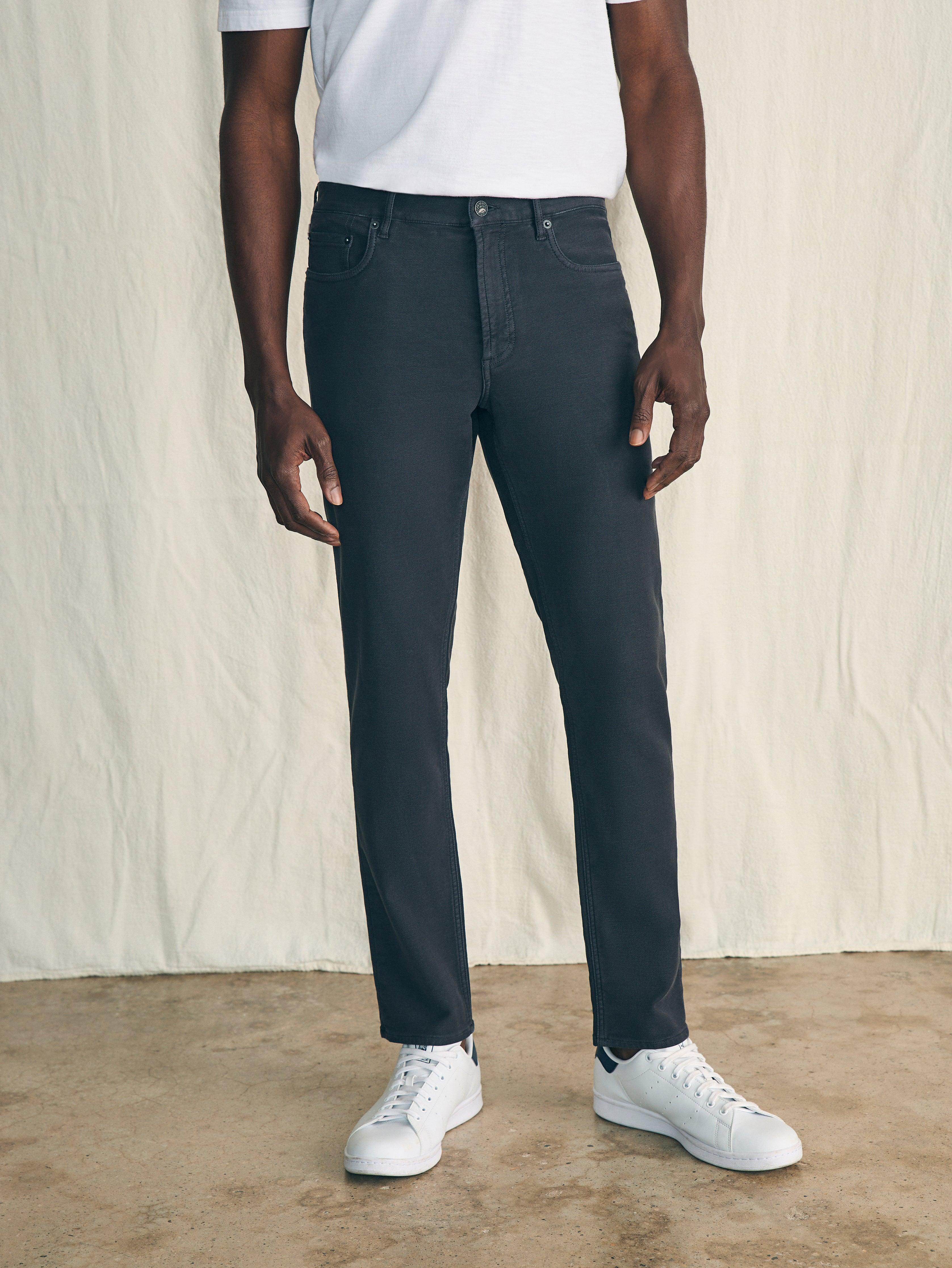 Stretch Terry 5-Pocket Pant (32" Inseam) - Onyx Black Male Product Image