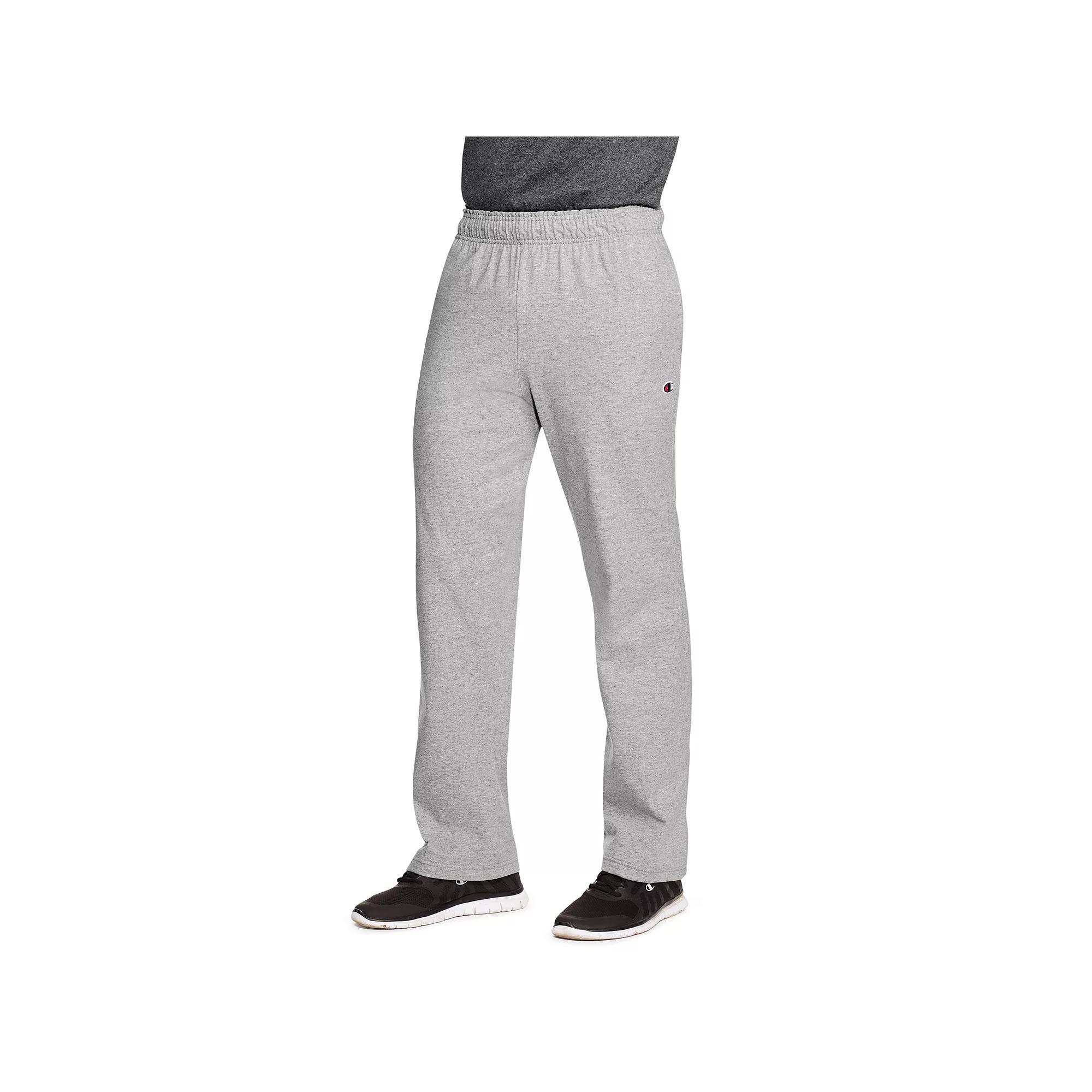 Men's Champion® Cotton Jersey Pants, Size: XXL, Oxford Gray Product Image