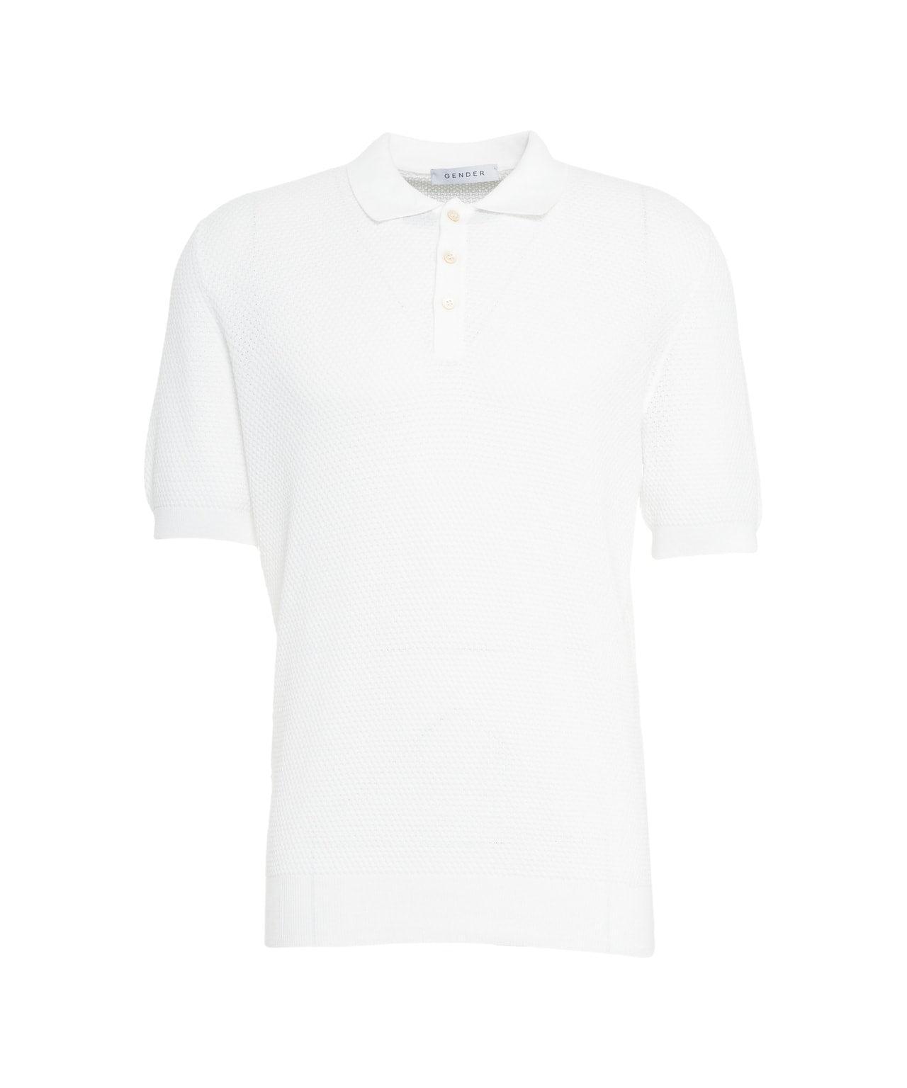 Knit polo shirt Product Image