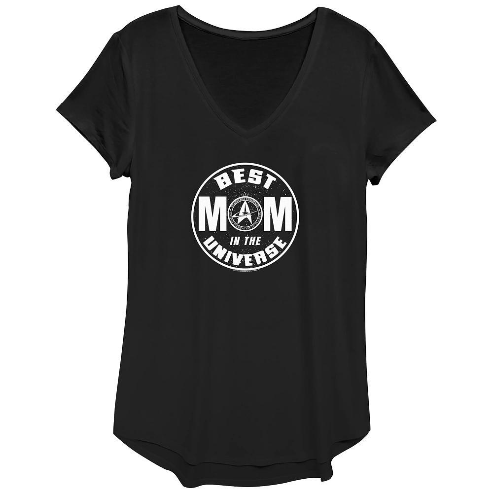 Women's Star Trek Best Mom In The Universe Graphic Tee, Size: XS, Black Product Image