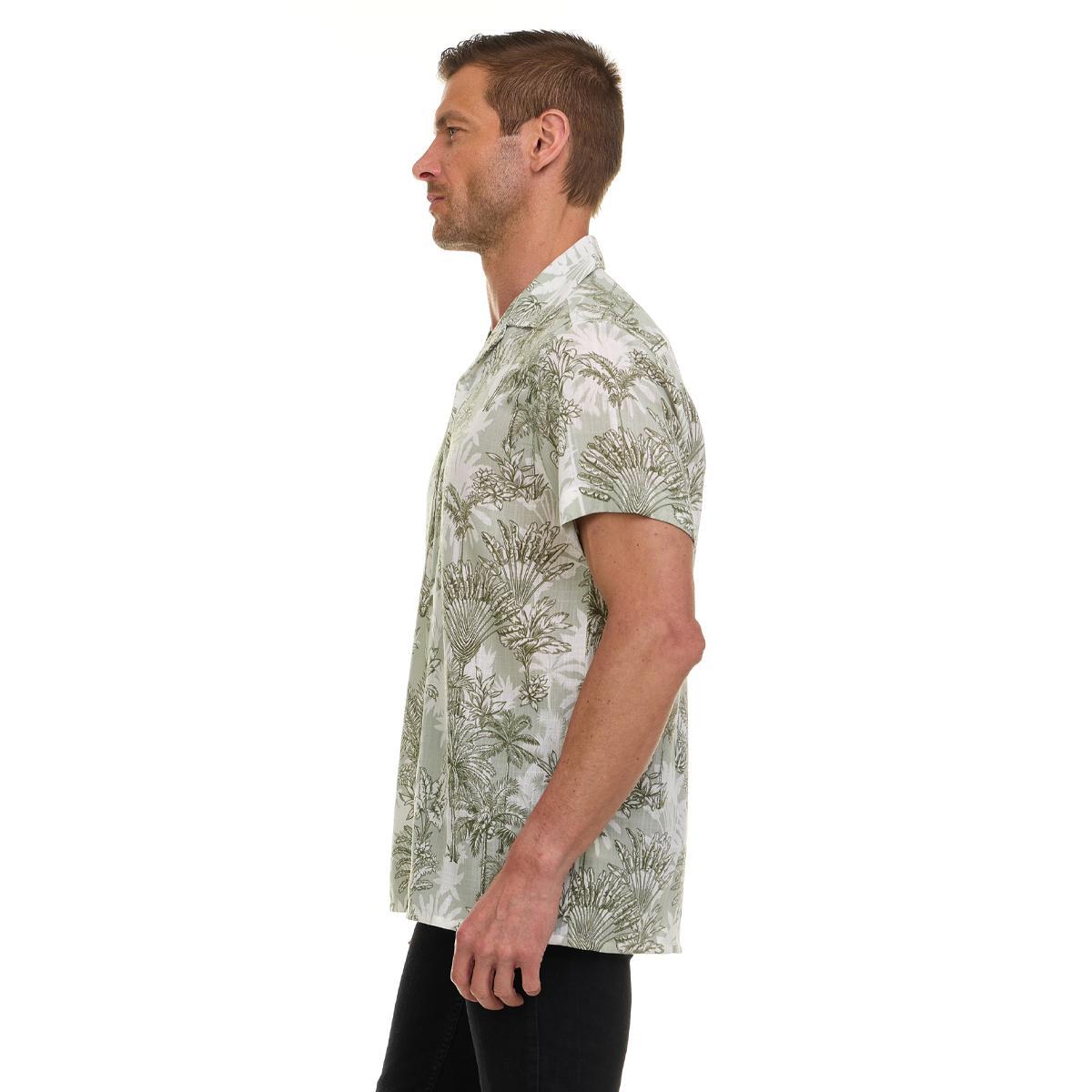 Canada Weather Gear Men’s Short Sleeve Linen-Look Resort Shirt Product Image