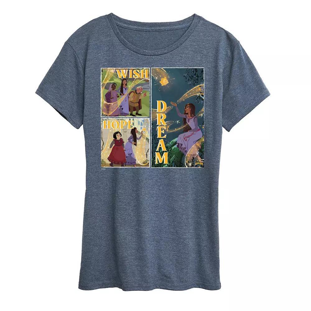 Disney's Wish Women's Wish Hope Dream Graphic Tee, Girl's,  Product Image