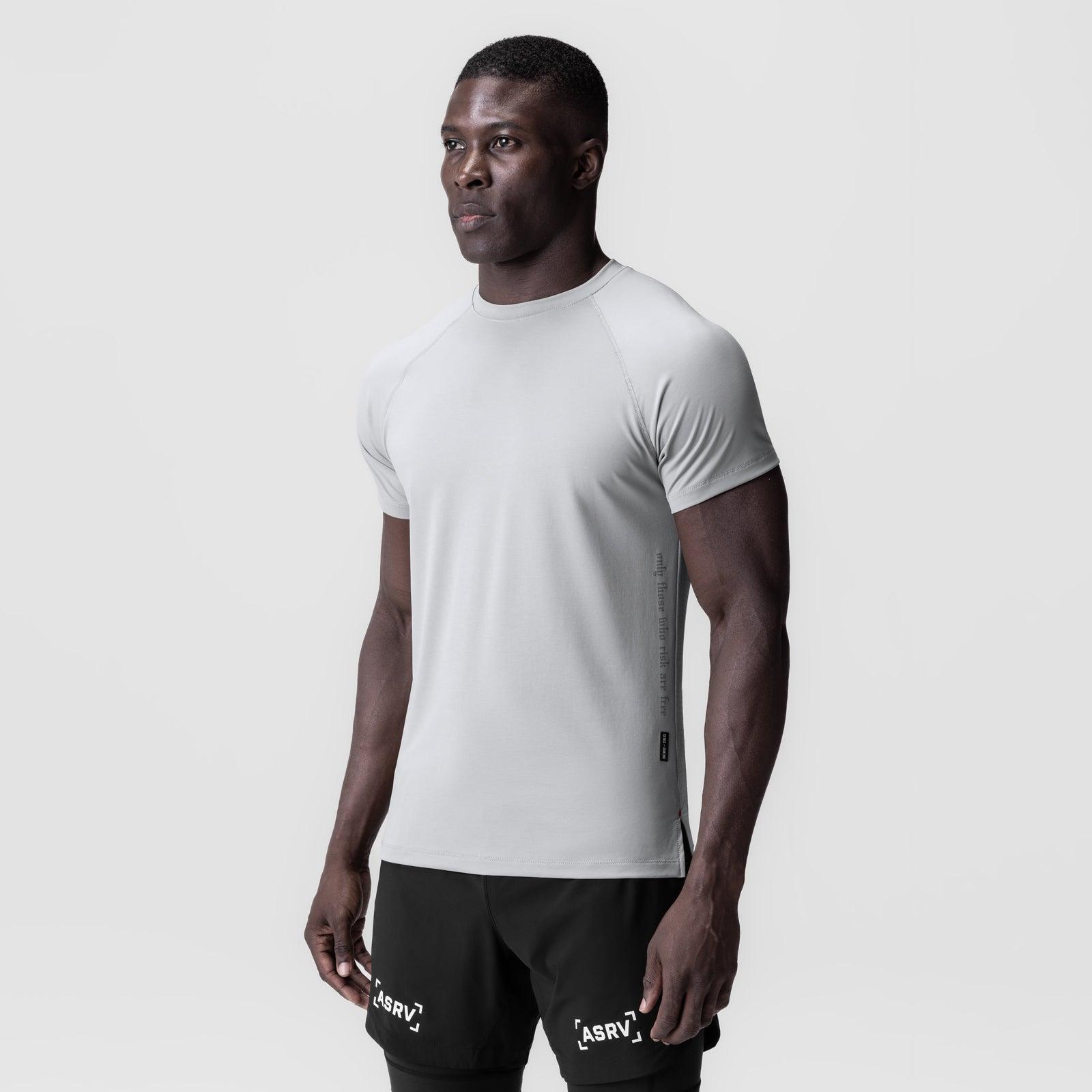 0839. 3D-Lite® 2.0 Lycra® Fitted Tee - Slate Grey "OTWR" Product Image