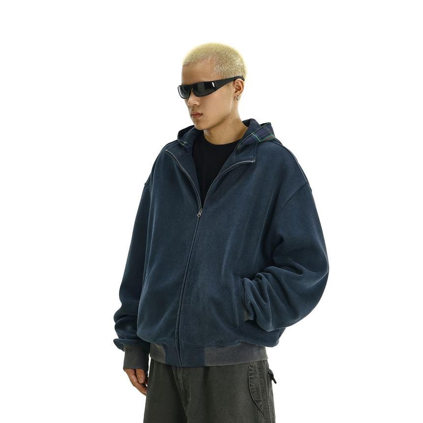 Hood Panel Zip Hoodie Product Image