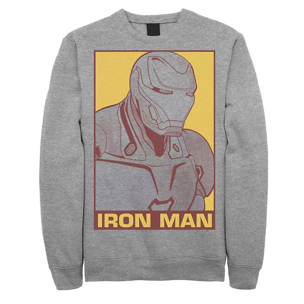 Men's Marvel Iron Man Comic Sweatshirt, Size: XL, Athletic Grey Product Image