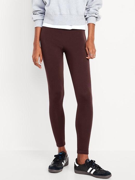 High-Waisted Fleece-Lined Leggings Product Image