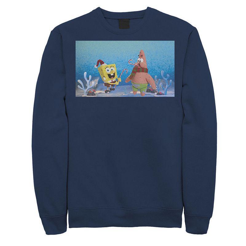 Men's Nickelodeon Spongebob Squarepants Patrick Star Christmas Buddies Graphic Fleece Pullover,  Product Image