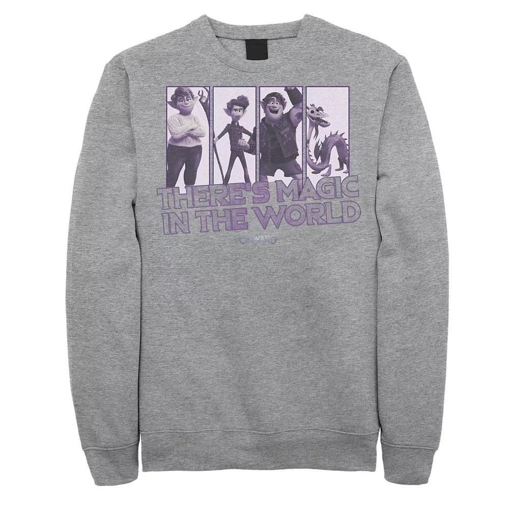 Men's Disney/Pixar Onward There's Magic In The World Sweatshirt, Size: XXL, Athletic Grey Product Image