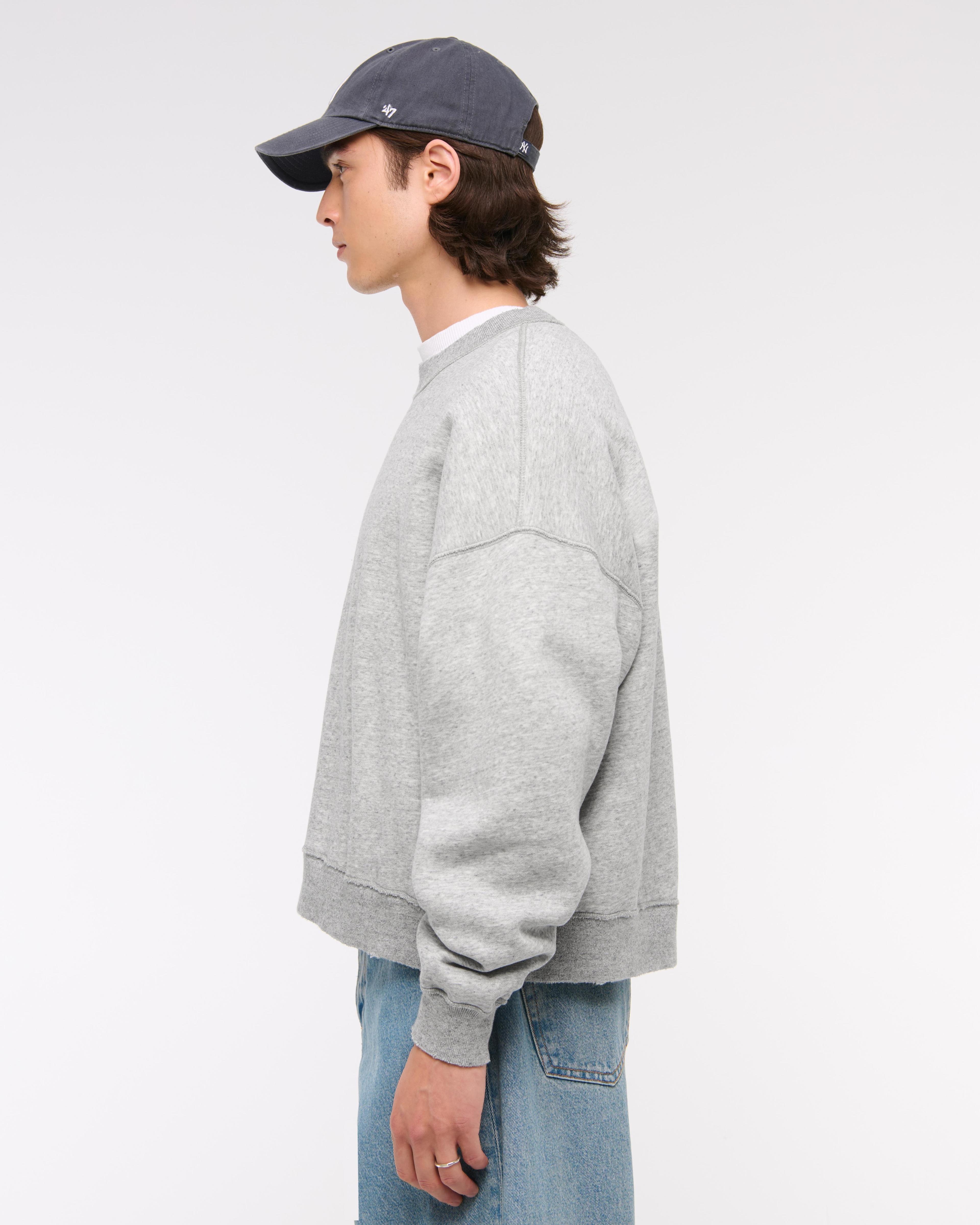 Essential Cropped Crew Sweatshirt Product Image