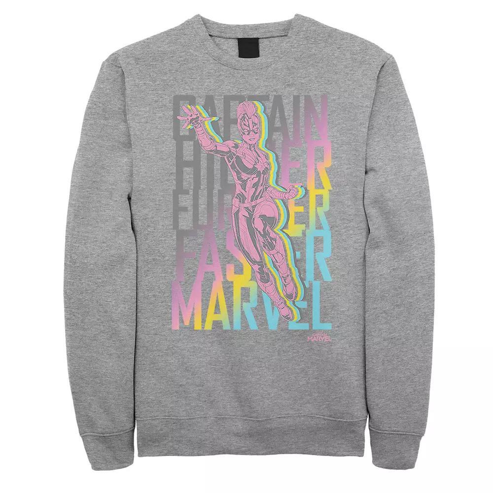 Men's Captain Marvel Fly Stacked Sweatshirt,  Product Image