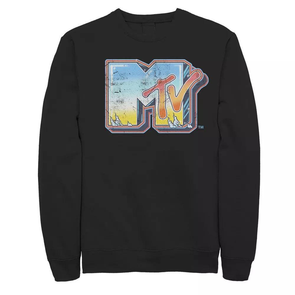 Men's MTV Tiny Logo Bright Brushed Sweatshirt,  Product Image
