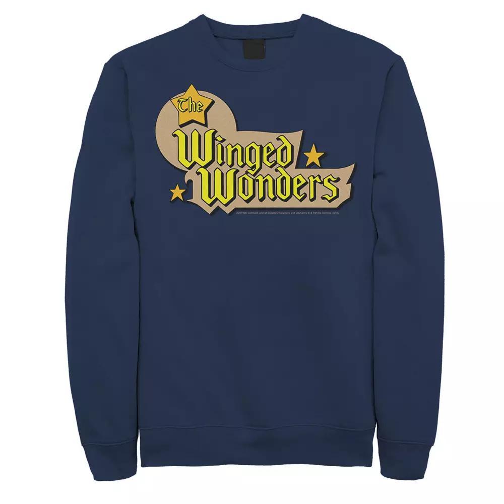 Men's DC Comics The Winged Wonders Text Logo Sweatshirt,  Product Image