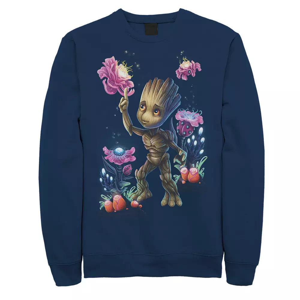 Men's Marvel Guardians Of The Galaxy Groot Plants Sweatshirt,  Product Image