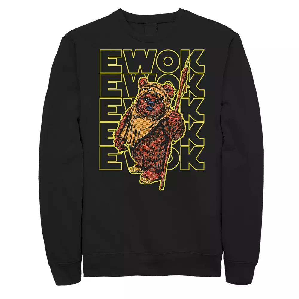 Big & Tall Star Wars Retro Ewok Big Halftones Sweatshirt, Men's,  Product Image