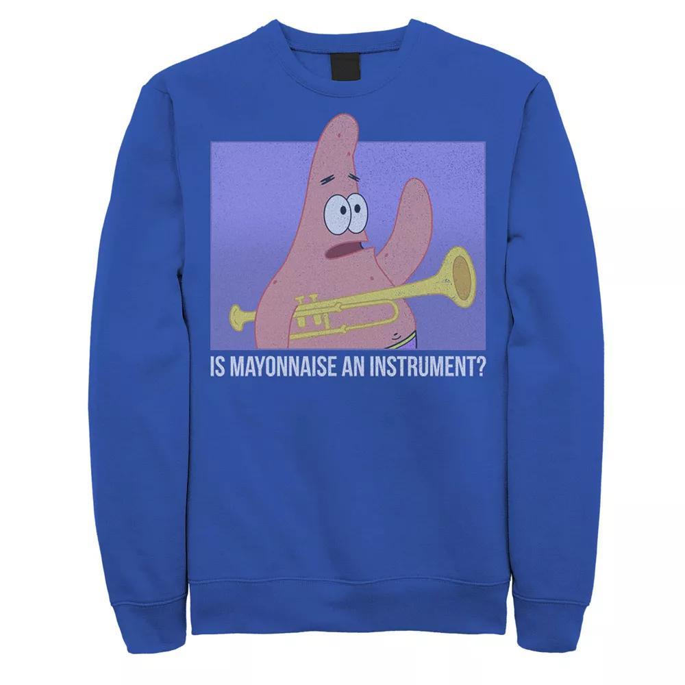 Men's Spongebob Patrick Is Mayonnaise An Instrument Sweatshirt,  Product Image