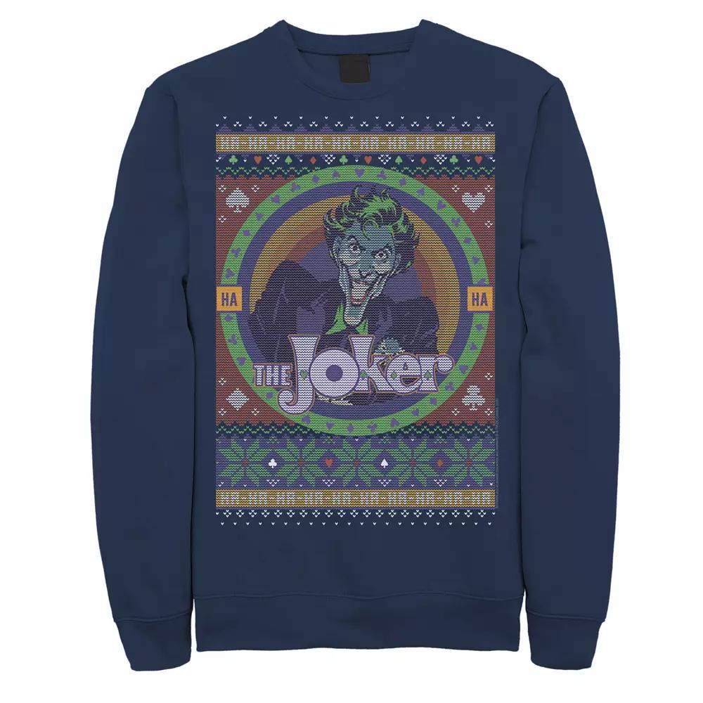 Men's DC Comics Batman The Joker Retro Knit Style Fleece,  Product Image