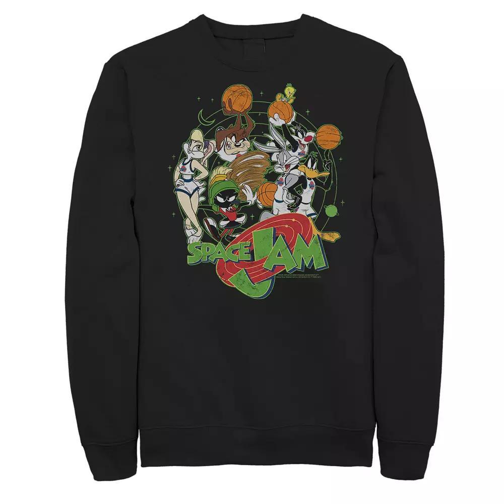 Big & Tall Space Jam Looney Tunes Basketball Team Space Sweatshirt, Men's,  Product Image