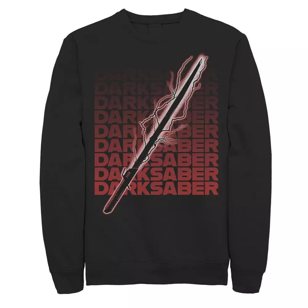 Men's Star Wars The Mandalorian The Darksaber Word Stack Sweatshirt,  Product Image