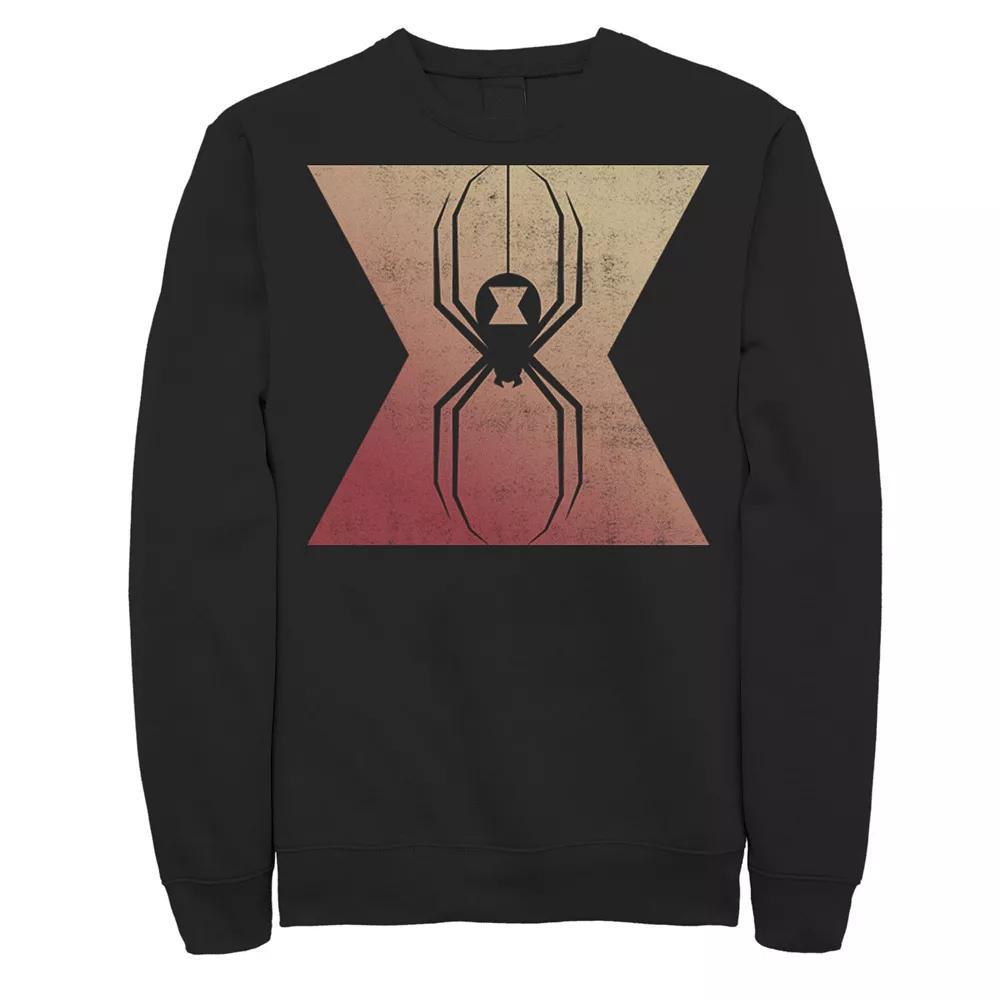 Men's Marvel Black Widow Gradient Spider Logo Sweatshirt, Size: XL Product Image
