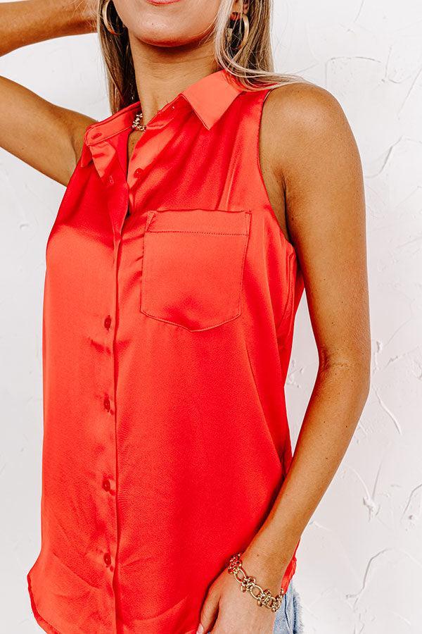 Martini Nights Shift Top In Scarlet Product Image