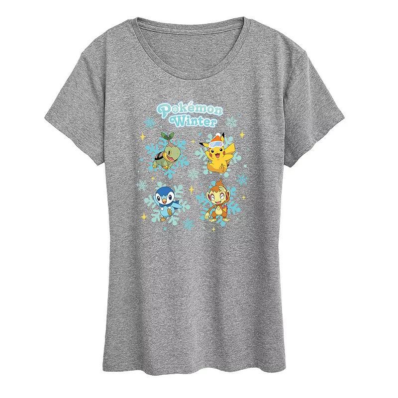 Disney's Minnie Mouse Women's Minnie By The Mistletoe Graphic Tee, Girl's, Size: XXL, Grey Gray Product Image