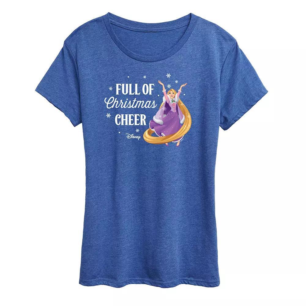 Disney Princess Rapunzel Women's "Full Of Christmas Cheer" Graphic Tee, Girl's,  Product Image