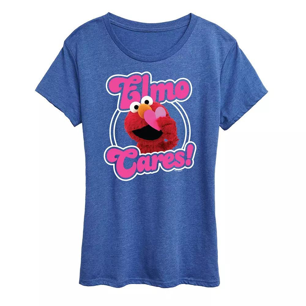 Women's Sesame Street Elmo Cares Graphic Tee,  Product Image
