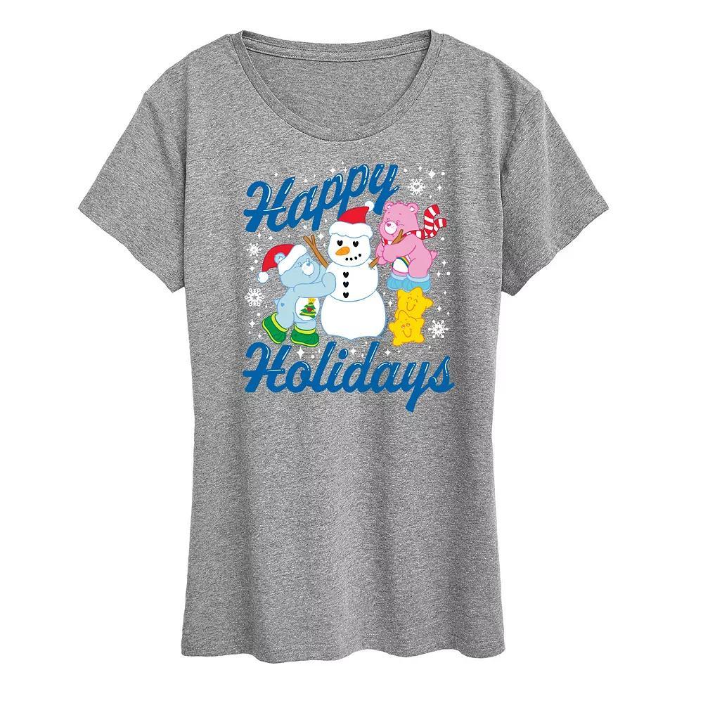 Women's Care Bears Happy Holidays Graphic Tee, Girl's, Size: Large, Black Product Image