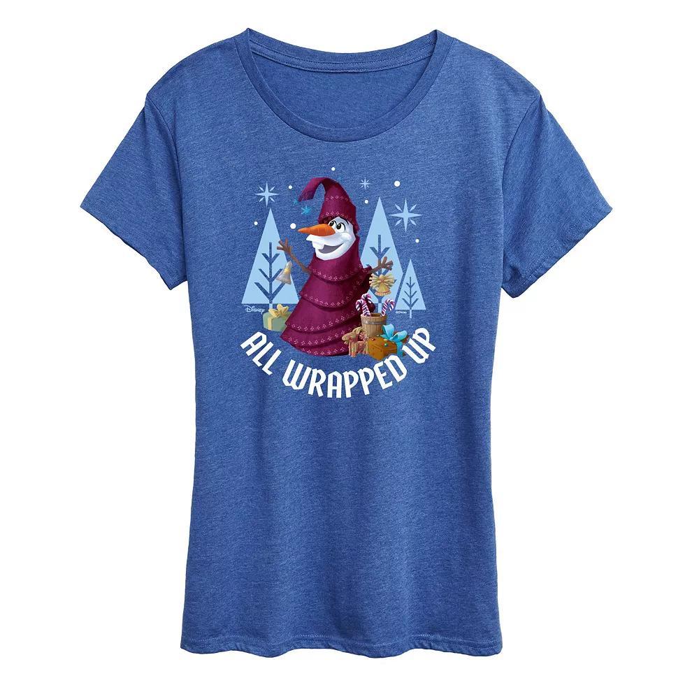 Disney's Frozen 2 Women's All Wrapped Up Graphic Tee, Girl's, Size: Small, Blue Product Image