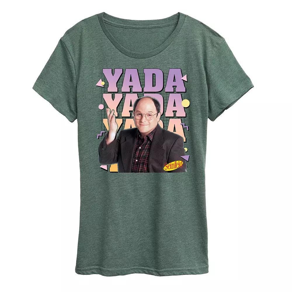 Women's Seinfeld Yada Yada Graphic Tee, Size: XXL, Grey Green Product Image