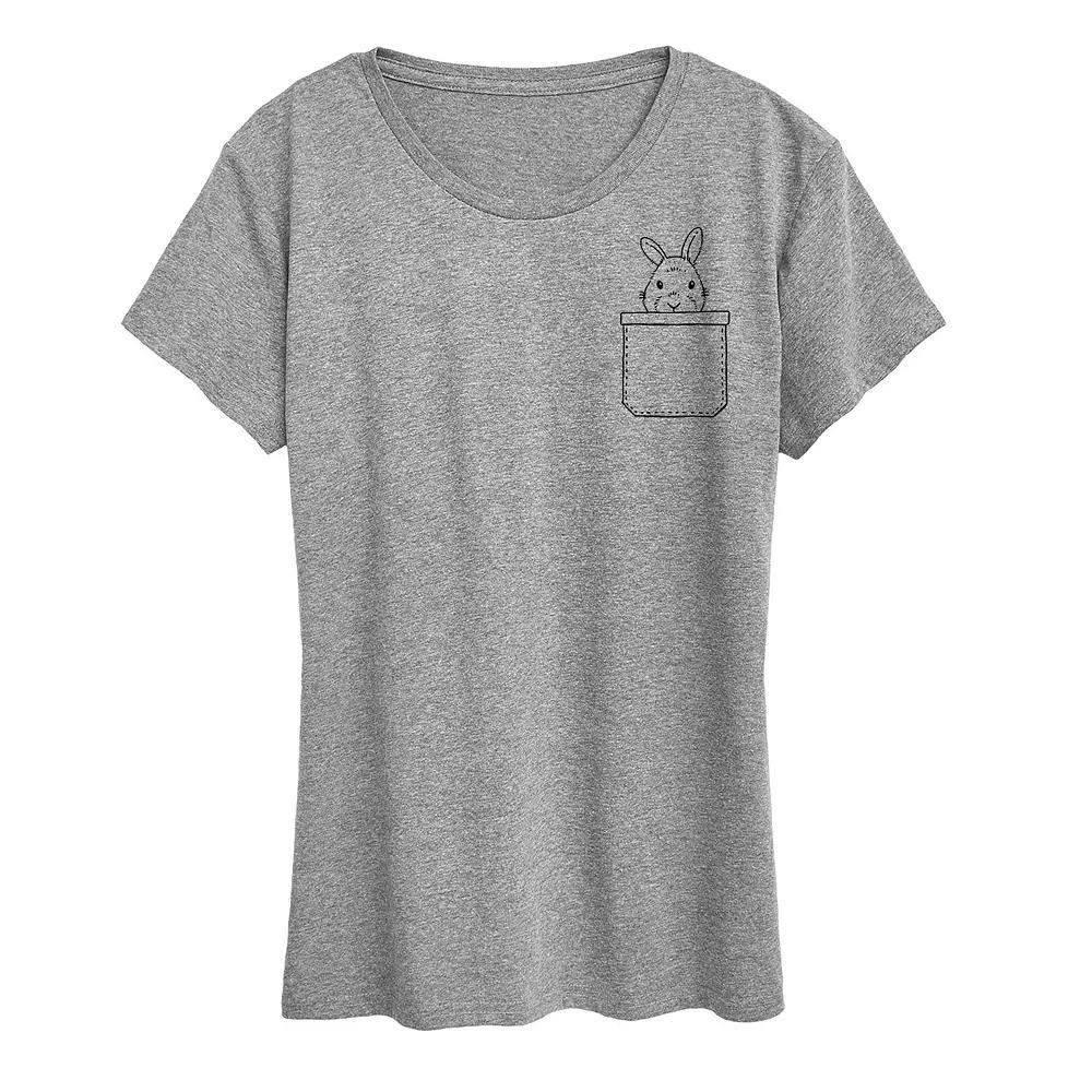 Women's Bunny Pocket Graphic Tee,  Product Image