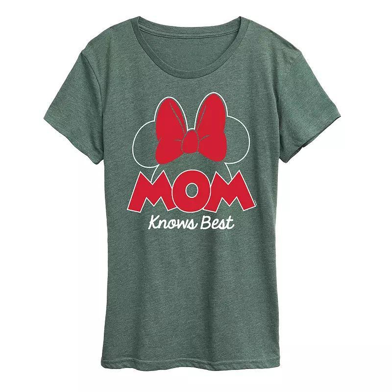 Disney's Minnie Mouse Women's Mom Knows Best Graphic Tee,  Product Image