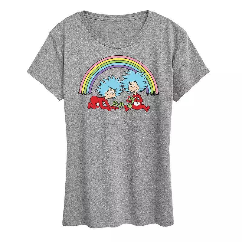 Women's Dr. Seuss Thing 1 & 2 Rainbow Graphic Tee,  Product Image