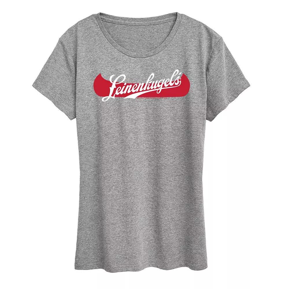 Women's Leinenkugel's Canoe Logo Graphic Tee, Size: Large, Grey Blue Product Image