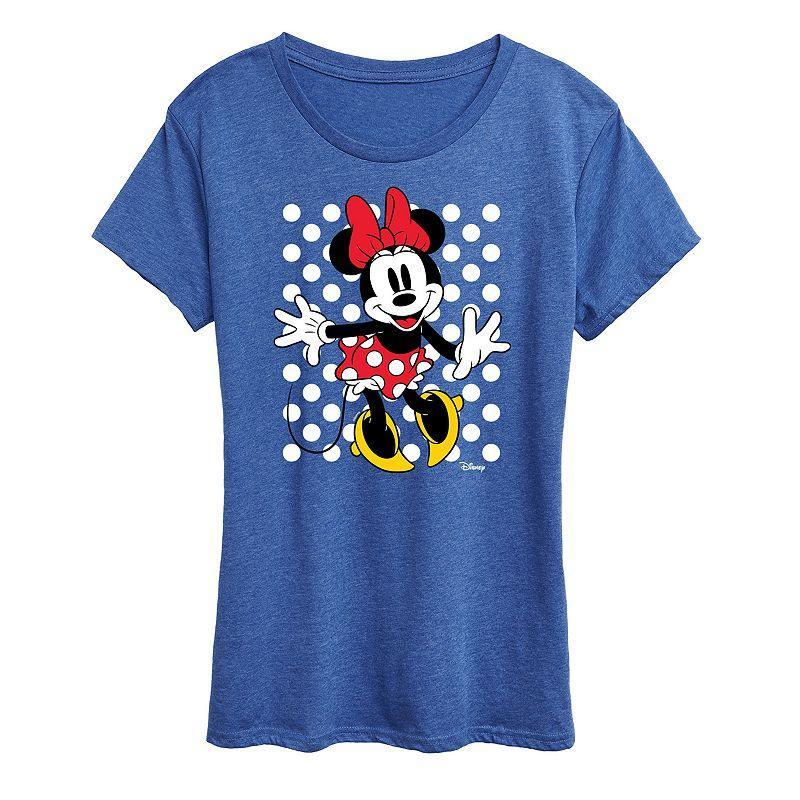 Disney's Mickey Mouse Women's Winter Wonderland Graphic Tee, Girl's, Size: Large, Grey Royal Blue Product Image